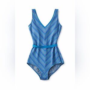 Vintage One Piece Swimsuit with Belt Size 12 E Stewart🩱